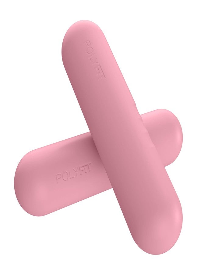 Polyfit Dumbbell Weight Bars for Women - Blush Pink - Set of 2 (3.3 LB | 6.5 LB Pair) - Dumbbell Set for Walking, Yoga, Dance, Barre, Pilates, Cardio, Aerobics - Image 1